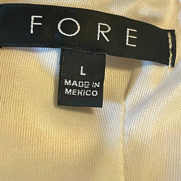 FORE - Strapless Jumpsuit. Zipper back With Tie In Back. Size L - Picture 10 of 13